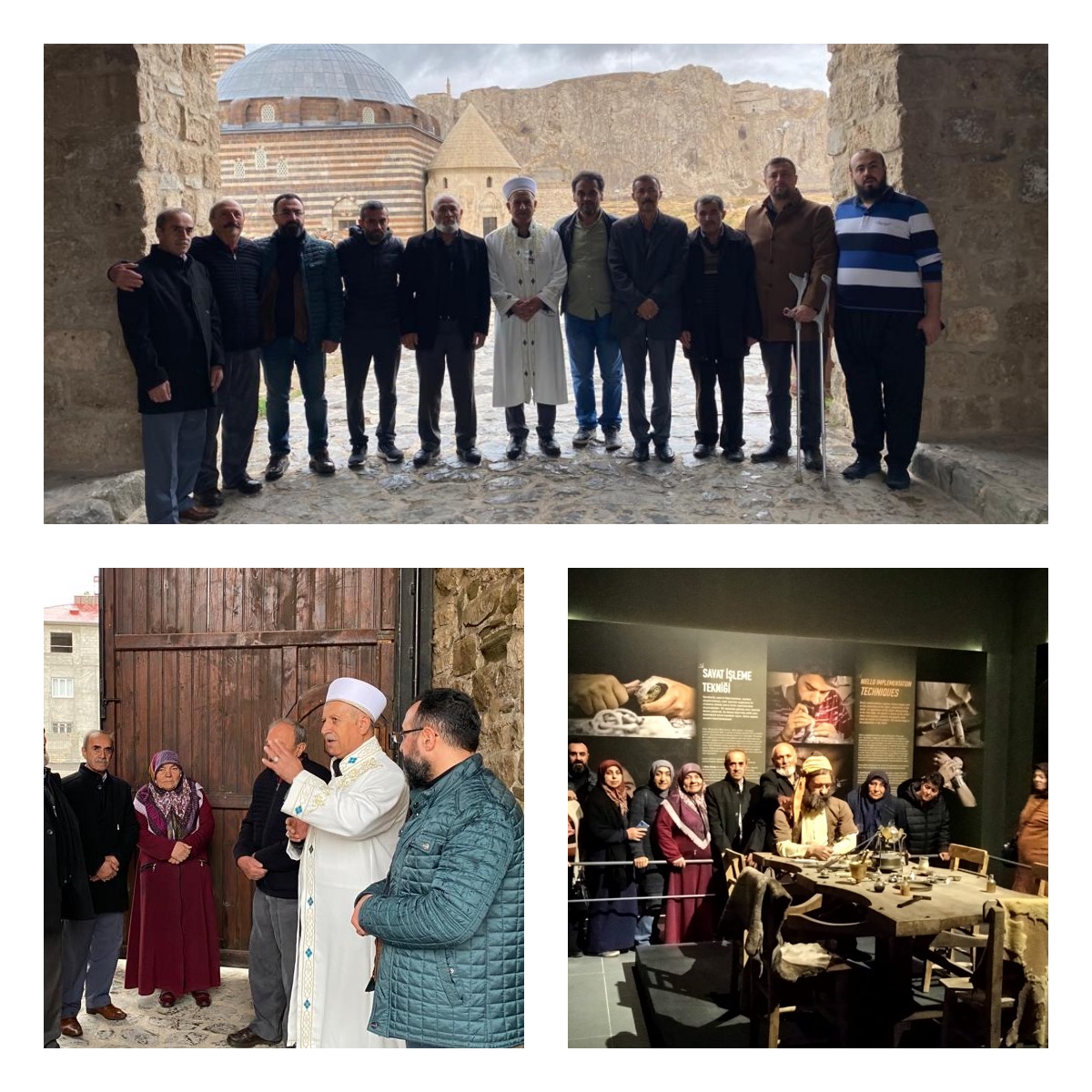 Şehit yakını ve gazilerimizle beraber Urartu Müzesi ve Van Evi gezimizden sonra, Hüsrev Paşa Camii'nde cuma namazı kıldık.