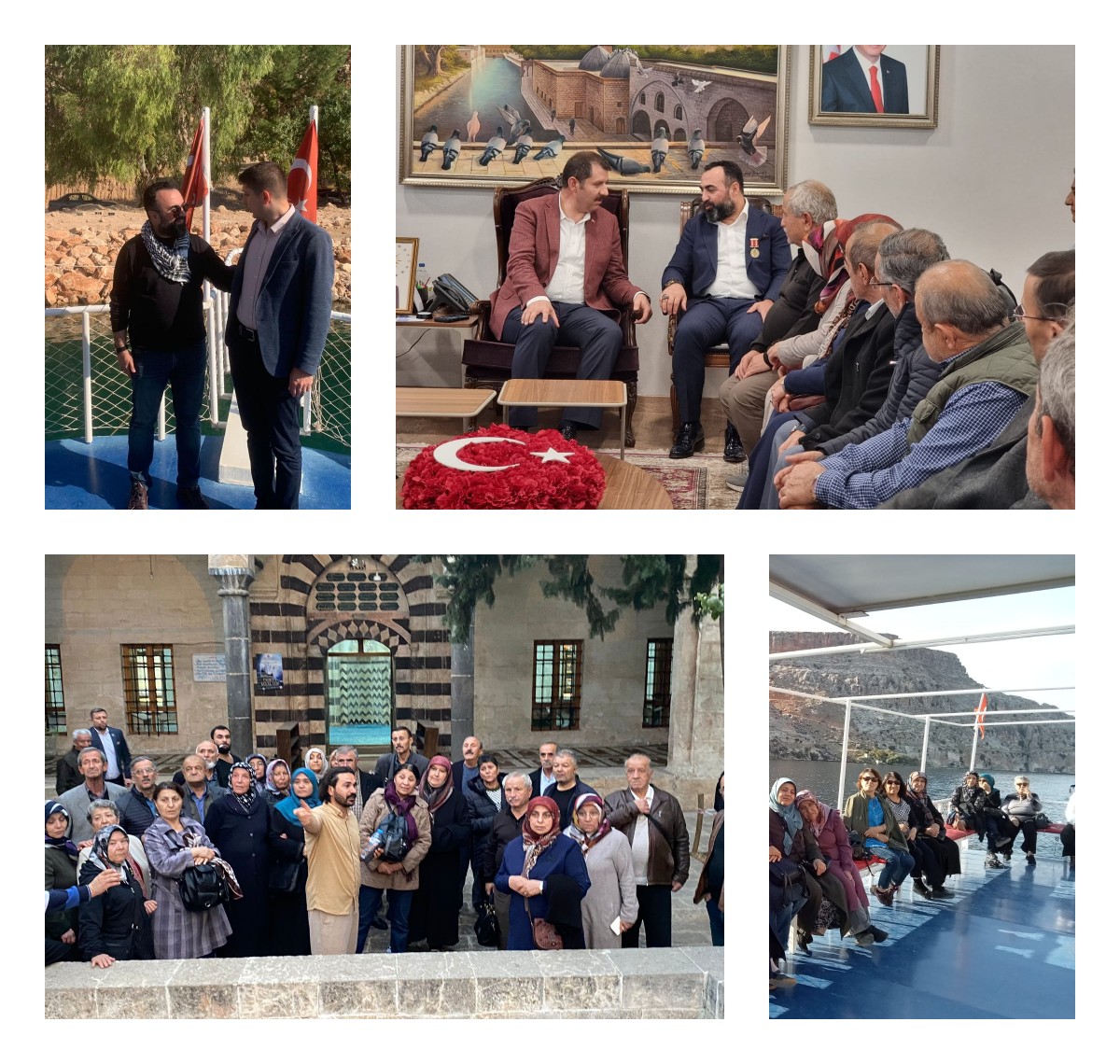 Şehit yakını ve gazilerimizle beraber Şanlıurfa Valisi Salih AYHAN bey’i makamında ziyaret ettik. Ardından şehit yakını ve gazilerimizlerimizle beraber Balıklıgöl'ü ziyaret edip,Hz. İbrahim ve Hz. Eyyub'un yaşadığı yerleri görme duygusunu tattık.
