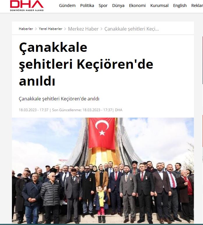 18 MART ÇANAKKALE ZAFERİNDE TÜM BENLİĞİMİZ VE İÇTENLİĞİMİZ İLE ŞEHİT AİLELERİMİZ İLE BİRLİKTE OLDUK VE PROGRAMLAR DÜZENLEDİK.