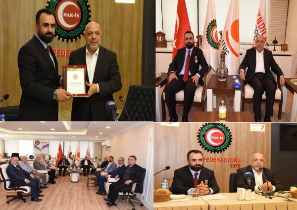 Hak-Is konfederasyonu genel merkezinde 19 eylül gaziler günü kapsaminda vakfimizi agirladi