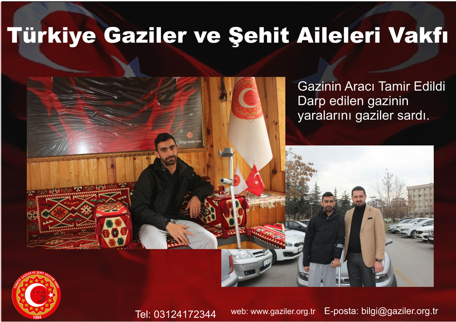 Gazinin araci tamir edildi