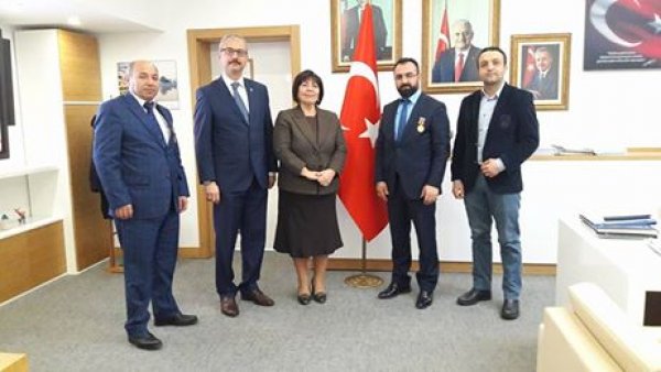 Devlet Hava Meydanlari Isletmesi Genel Müdürü Sn Funda Ocak'i ziyaret