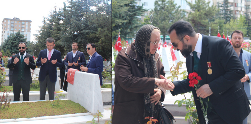 Sehit annelerini yalniz birakmadik