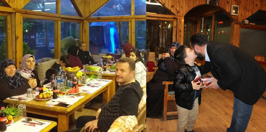 Iftar sorasinda gazi ve sehit ailelerimizle bulusuyoruz