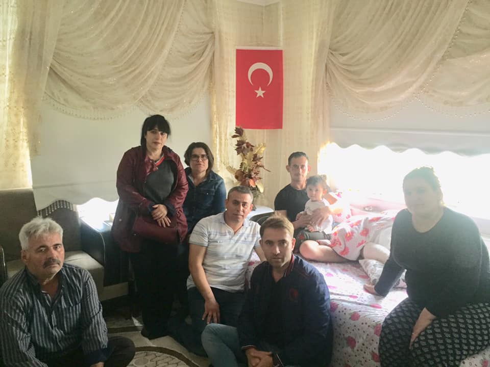 20.04.2019 tarihinde Kuzey Irak Hakurk bölgesinde Teröristlerle girilen çatismada yaralanan Ezineli Gazimizi ziyaret