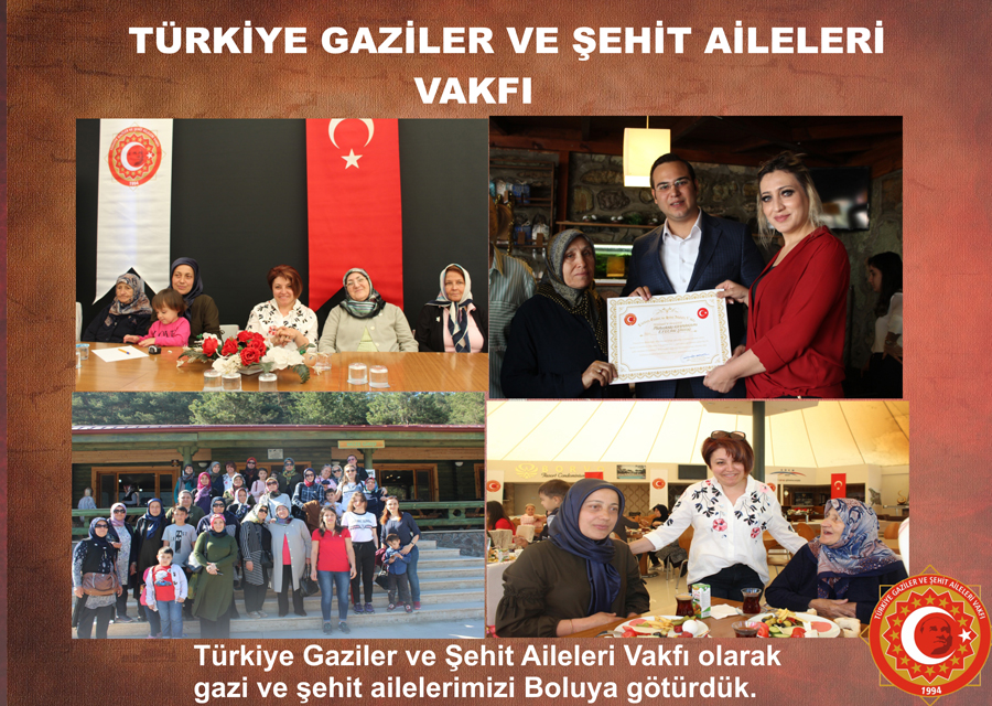 Kahraman Gazi ve Sehit Aileleri Vakfi olarak ailelerimizi Bolu'ya götürdük