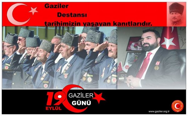 Lokman AYLAR'in 19 Eylül Gaziler Günü Mesajidir