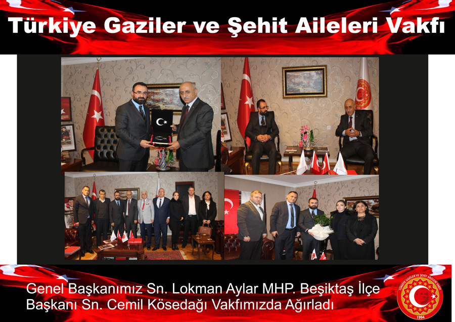 Genel Baskanimiz Sn. Lokman Aylar MHP. Besiktas Ilçe Baskani Sn. Cemil Kösedagi Vakfimizda Agirladi