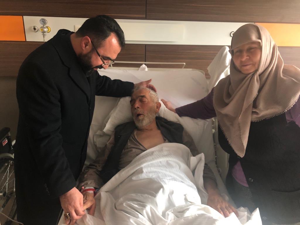 Genel Baskanimiz, Kibris Gazimiz Hastanede Ziyaret Etti