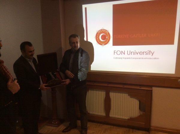GENEL BASKANIMIZ SN: LOKMAN AYLAR'IN  MAKEDONYA FON ÜNIVERSITESI ZIYARETI