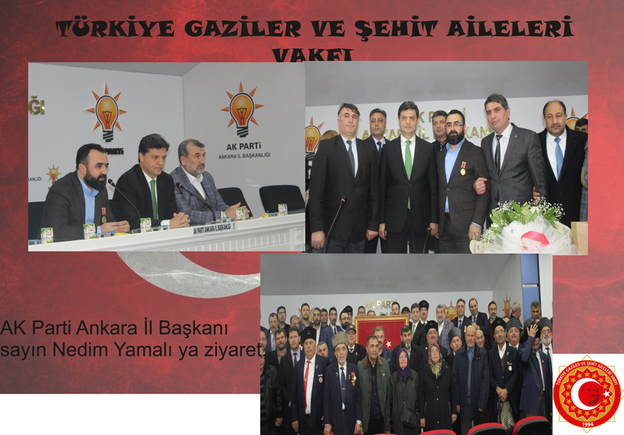 AK Parti Ankara Il Baskani sayin  Nedim Yamali Genel Baskanimiz sayin Gazi Lokman Aylar' ve beraberindekileri makaminda agirladi.