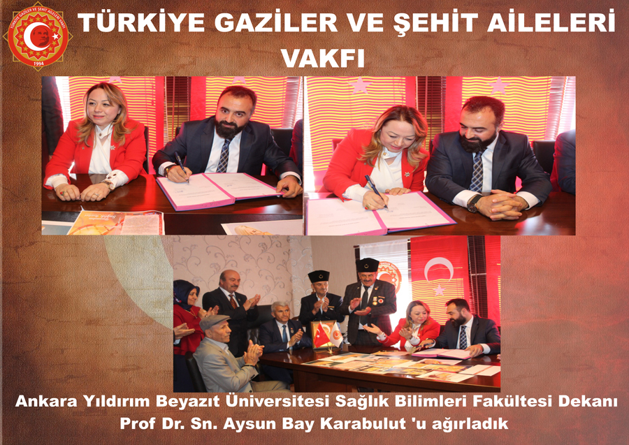 Ankara Yildirim Beyazit Üniversitesi Saglik Bilimleri Fakültesi Dekani Prof Dr. Sn.Aysun Bay Karabulut'u agirladik.