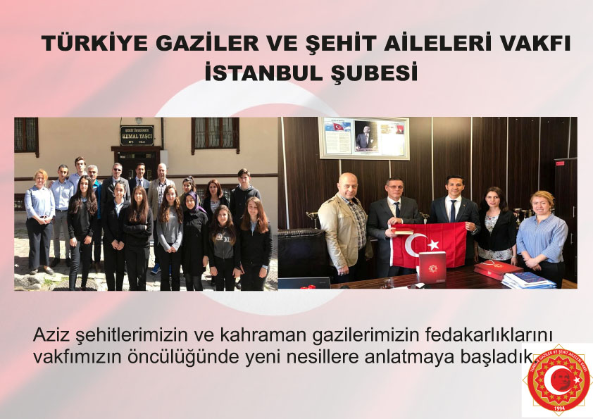 Aziz sehitlerimizin ve kahraman gazilerimizin fedakarliklarini vakfimizin öncülügünde yeni nesillere anlatmaya basladik. 