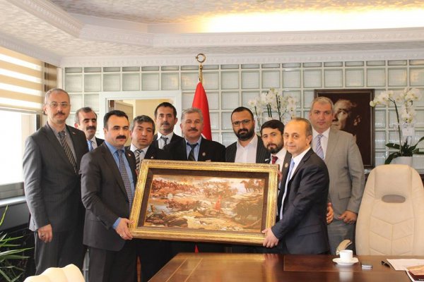 TEDAS GEN. MÜD. SN H. IBRAHIM LEVENTOGLU'NU MAKAMINDA ZIYARET 