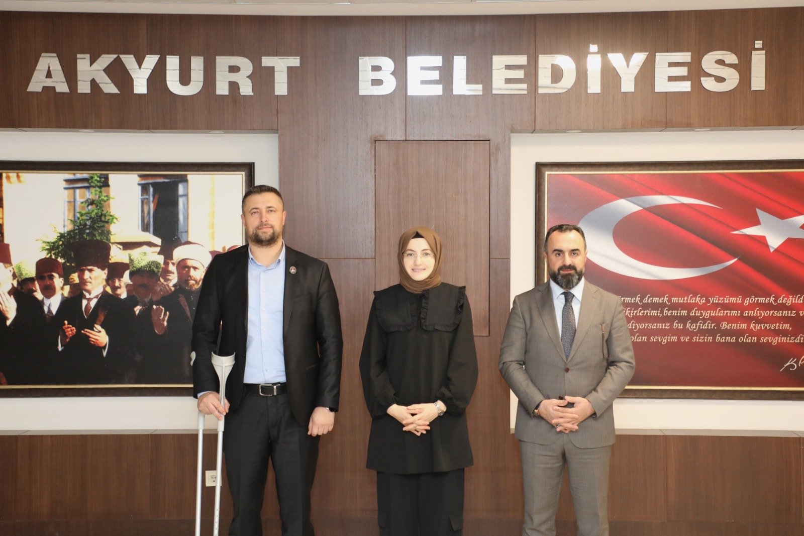 GÜLERYÜZLÜ HANIMEFENDI AKYURT BELEDIYE BASKANI HILAL AYIK'A ZIYARET...