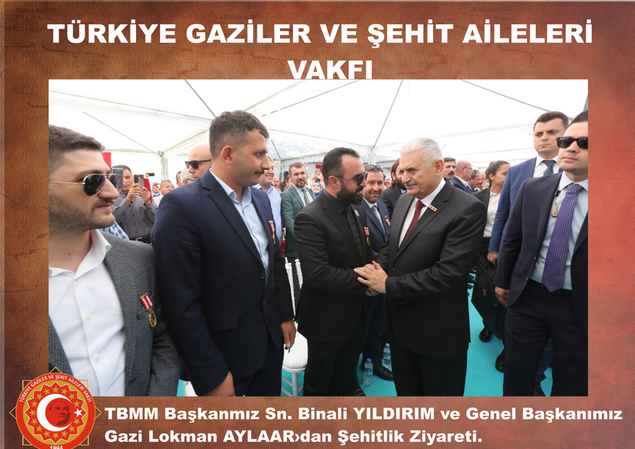 TBMM Baskanmiz Sn. Binali YILDIRIM ve Genel Baskanimiz Gazi Lokman AYLAAR›dan Sehitlik Ziyareti.