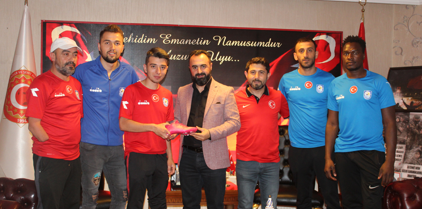 Ortotek Gaziler Ampute Futbol Takimi vakfimiza ziyaret