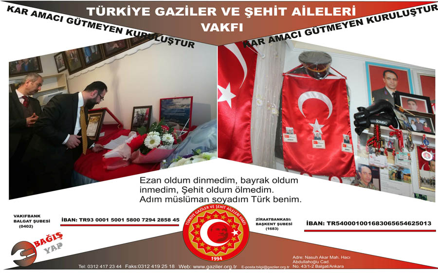 Kahraman Sehit ve Gazilerimiz Için Bagis Yap