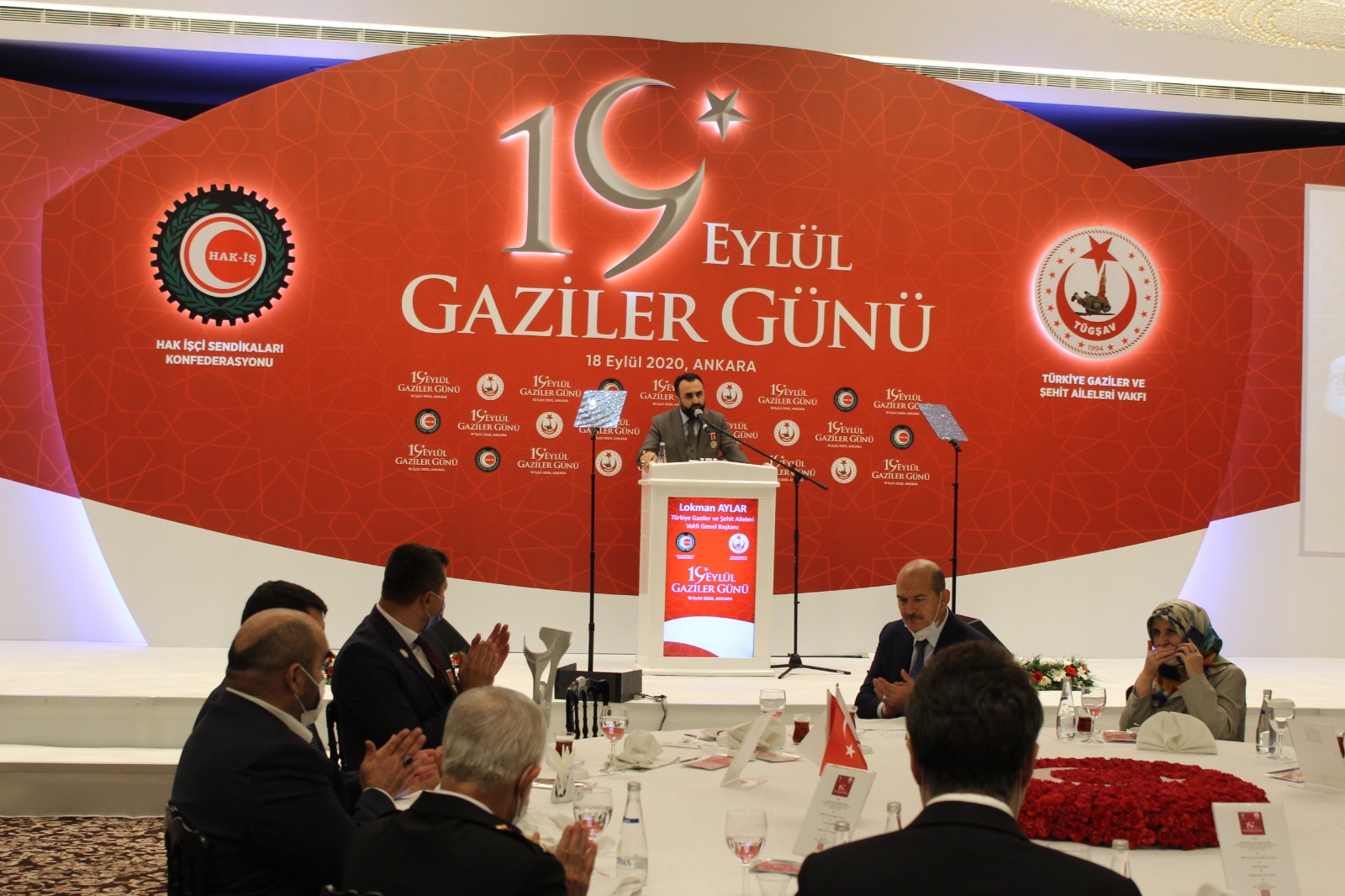 Genel Baskanimiz (Gazi) Lokman Aylar'in 19 Eylül Gaziler Resepsiyonun Yapmis Oldugu Konusma